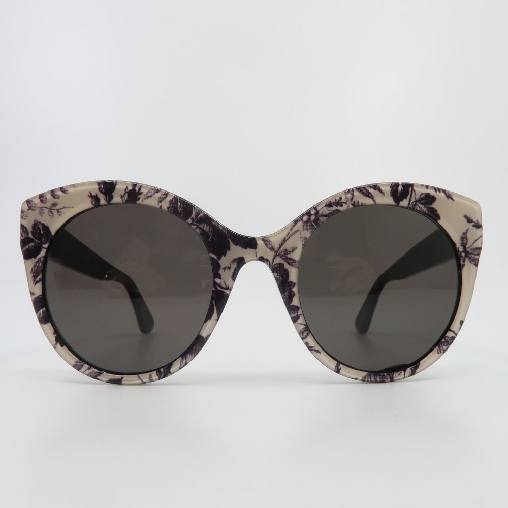 Gucci GG 0028s 011 52mm Floral/Grey Round Women Display Sunglasses